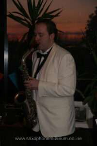 Photo of the holton saxophone being performed