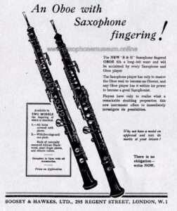advertisement for a different brand of saxoboe